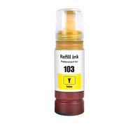 Go Inks Botella de Tinta de Repuesto Amarilla Compatible 103Y para impresoras Epson EcoTank - 70 ml
