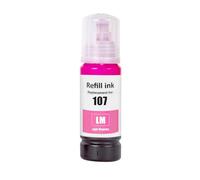 Go Inks Botella de Tinta de Repuesto Compatible con impresoras Epson EcoTank de 107 LM, Color Magenta Claro, 70 ml