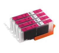 Go Inks - C-551GY - Juego de 4 cartuchos de tinta compatibles con impresora CLI-551GY, color magenta
