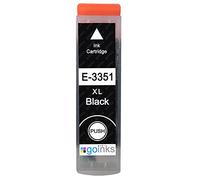 Go Inks - Cartucho de Tinta Negra para impresoras Epson T3351 (33XL Series) Compatible/no OEM para impresoras Epson Expression Premium