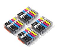 Go Inks Cartuchos de Tinta compatibles con PGI-530 y CLI-531 XL - Paquete de 24 recambios para Canon PIXMA TS8750 y TS8751-23 ml/22 ml - Alta Capacidad - 530 531 XL Multipack - Juego de 4 Unidades