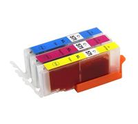 Go Inks - Juego de 3 Cartuchos de Tinta C/M/Y para reemplazar Canon CLI-571 compatibles/no OEM para impresoras PIXMA (3 tintas)