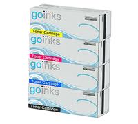 Go Inks - Juego de 4 Cartuchos de tóner láser para impresoras Samsung CLT-P406C, compatibles con Samsung CLP, CLX y Xpress SL