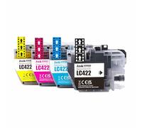 Go Inks LC421 - Juego de 4 Cartuchos de Tinta de Repuesto para impresoras Brother DCP-J1050DW, DCP-J1140DW, DCP-J1800DW, MFC-J1010DW - Negro, Cian, Magenta, Amarillo