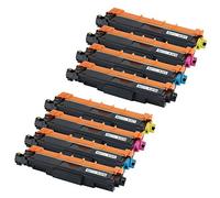 Go Inks TN247 - Juego de Cartuchos de tóner láser compatibles con impresoras Brother DCP, HL y MFC, Rendimiento de páginas: 3000 (BK) y 2300 (C/M/Y), 2 Unidades, Negro, Cian, Magenta, Amarillo