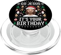 Go Jesus It's Your Birthday Christmas PopSockets PopGrip para MagSafe