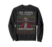 Go Jesus It's Your Birthday Funny Christian Feo Navidad Sudadera
