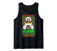 Go Jesus Its Your Birthday Ugly Christmas Camiseta sin Mangas