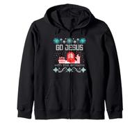 Go Jesus It's Your Birthday Ugly Christmas Sweater Christian Sudadera con Capucha