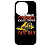 Go Kart Dad - Mecánico Patrocinador Gerente Consejero Kart Carcasa para iPhone 14 Pro