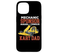 Go Kart Dad - Mecánico Patrocinador Gerente Consejero Kart Carcasa para iPhone 15