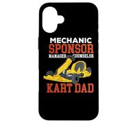 Go Kart Dad - Mecánico Patrocinador Gerente Consejero Kart Carcasa para iPhone 16 Plus