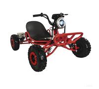 Go Kart eléctrico de 48 V para adultos/niños, motor de 2000 W, 12-37 MPH, neumáticos todo terreno de 6 pulgadas, 10.4 Ah (12+Mi), capacidad de 440 libras, luces LED de 3 modos de velocidad y cargador