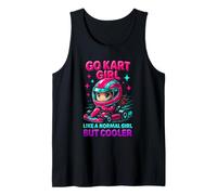 Go Kart Girl, Pero más Guay, Divertido gráfico de Carreras de Karts para niñas Camiseta sin Mangas