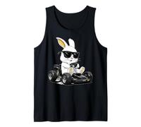Go Kart Racing Gokart Racer Kart Conejo de Pascua Camiseta sin Mangas