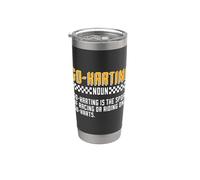 Go-Karting Sustantivo Go-Karting es la rueda abierta Kart Racing Vaso térmico de acero inoxidable de doble pared