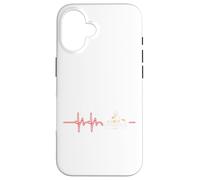 Go-Karts Carreras Bandera Carro Go-Kart Kart Racing Latido del corazón Carcasa para iPhone 16