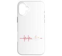 Go-Karts Carreras Bandera Carro Go-Kart Kart Racing Latido del corazón Carcasa para iPhone 16 Plus