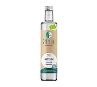 Go-Keto BIO MCT Oil C8, 500ml - Aceite MCT C8 organico de Coconut Oil sin aceite de palma, perfecto para la dieta Keto, Keto Coffee Creamer, para Bulletproof Coffee o Keto Shake, vegano