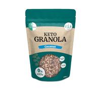 Go-Keto Keto Granola Coconut 290g - Keto Muesli para un delicioso desayuno keto, con chips de coco, nueces, frutas, semillas de girasol y de calabaza, vegano, sin gluten, sin lactosa