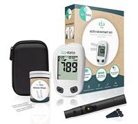 Go-Keto Ketone Kickstart Set (mg/dl) - Medidor de Cetonas en Sangre, Tiras de Prueba de Cetonas y Accesorios en un Set, Chequeo de Cetonas para en Casa y en el Camino