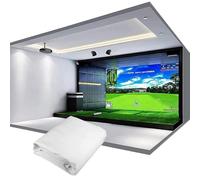 Go-lf Simulator - Pantalla de impacto para entrenamiento de swing en casa en interiores y exteriores, paño de pantalla de proyección para mejorar la práctica de golf