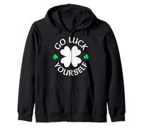 Go Luck Yourself Divertido Humor del Día de San Patricio Sudadera con Capucha