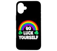 Go Luck Yourself Funny Día de San Patricio Carcasa para iPhone 16 Plus