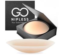 Go Nipless Cubrepezones Invisibles - Protectores De Pezones Adhesivos, Cubrepezones De Silicona para Mujer, Invisibles Y Reutilizables para Máxima Comodidad
