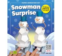 Go On Make Me Kit de animación de papel - Rob Ives DIY Paper Craft Model con alas batiendo - Juguete STEM Craft - Modelo de papel mecánico para niños y adultos (Papá Noel volador)