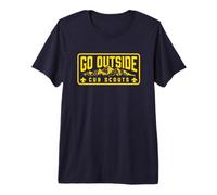 Go Outside! Cub Scouts Mountains Scouting Hiking Camiseta Premium
