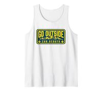 Go Outside! Cub Scouts Mountains Scouting Hiking Camiseta sin Mangas