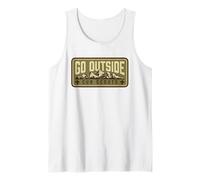 Go Outside! Cub Scouts Mountains Scouting Hiking Camiseta sin Mangas