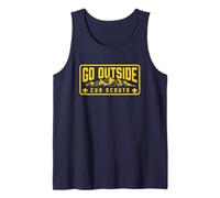 Go Outside! Cub Scouts Mountains Scouting Hiking Camiseta sin Mangas