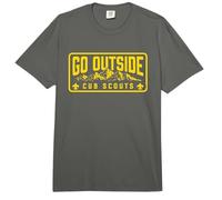 Go Outside! Cub Scouts Mountains Scouting Hiking Comfort Colors Adult Heavyweight T-Shirt