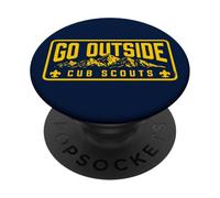 Go Outside! Cub Scouts Mountains Scouting Hiking PopSockets PopGrip Adhesivo