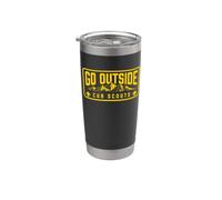 Go Outside! Cub Scouts Mountains Scouting Hiking Vaso térmico de acero inoxidable de doble pared