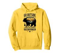 Go Outside Worst Case Bear Attack Funny Shirt Sudadera con Capucha