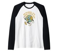 Go Planet It's Your Earth Day Funny Retro Vintage Cartoon Camiseta Manga Raglan