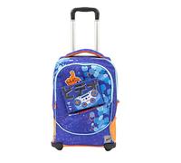 Go Pop - Mochila con Trolley para Hombre - 3 gráficos Frontales Intercambiables y Pop-Up, 2 Compartimentos con Cremallera, Correas Acolchadas, Apta para la Escuela Primaria, 34 l x 47 h x 23 p - 36