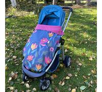 GO Saco universal impermeable para asiento de coche, saco de dormir para el asiento del coche, bolsa de transporte y correas, compacto, se abre plana como alfombra de juegos, alarga recién nacido