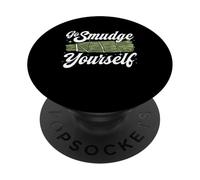 Go Smudge Yourself Sage Design PopSockets PopGrip Adhesivo