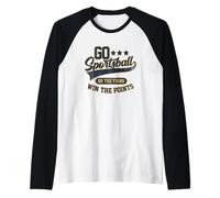 Go Sportsball Do The Thing GANA los Puntos Blue Funny Sports Camiseta Manga Raglan