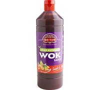 Go-Tan - Salsa Agridulce, Salsa Asiática, Condimento para Wok, Tomate, Soja, Hiervas y Pimiento Rojo - 1L