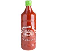 Go-Tan Salsa de chile picante Sriracha, Salsa a base de chiles y ajos, 1 litro