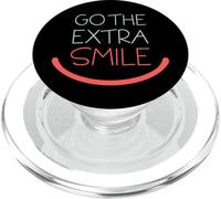 Go The Extra Smile Ayudando Actitud Positiva Juego de Palabras Color PopSockets PopGrip para MagSafe