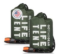 Go Time Gear Tienda de Campaña de Supervivencia de Emergencia para 2 Personas, Uso como Refugio, Tienda de Tubo, Lona de Supervivencia, Incluye Accesorios