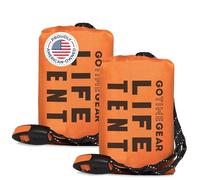 Go Time Gear Tienda de campaña de Supervivencia de Emergencia, Tienda de campaña para 2 Personas, Uso como Tienda de campaña, Refugio de Emergencia, Tienda de Tubo, Lona de Supervivencia, Incluye