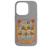 Go to Hell! Skull Cheerleader Retro Funny Adult Humor Carcasa para iPhone 14 Pro