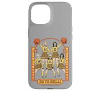 Go to Hell! Skull Cheerleader Retro Funny Adult Humor Carcasa para iPhone 15